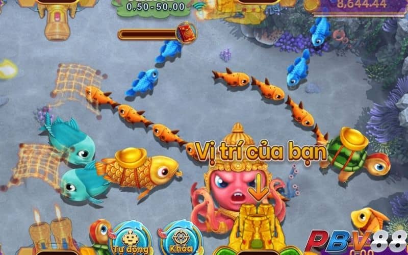 Chọn mục tiêu phù hợp và tăng dần khi bắn cá