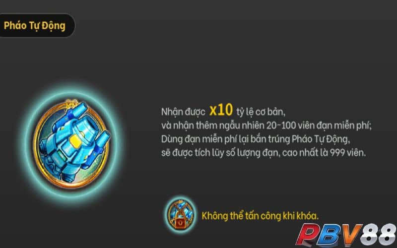 Sử dụng tính năng hỗ trợ khi bắt cá Phát Tài