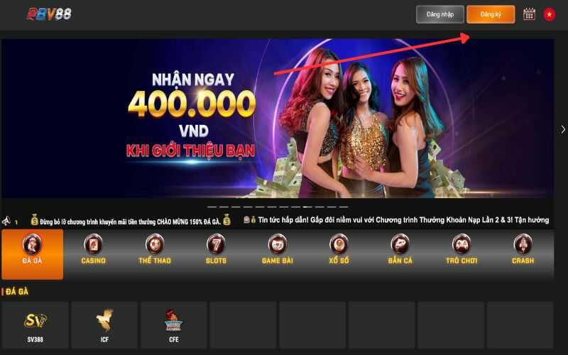 Truy cập trang web chính chủ của nhà cái PBV88
