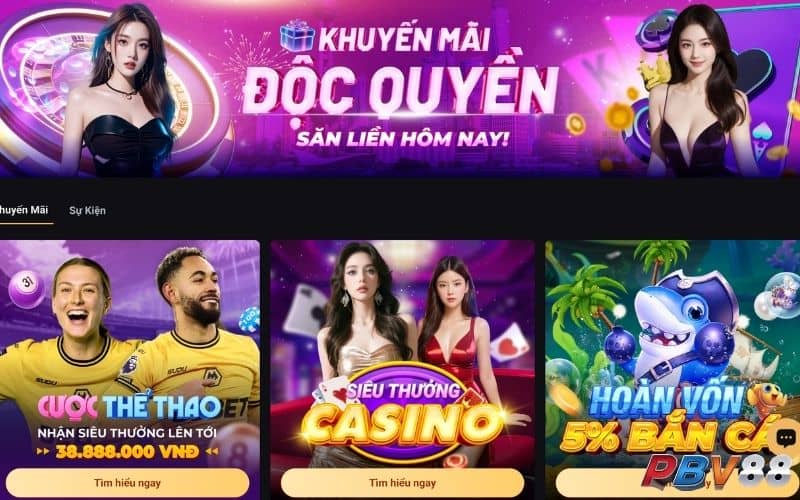 Đăng nhập PBV88 mỗi ngày sẽ có cơ hội nhận thưởng