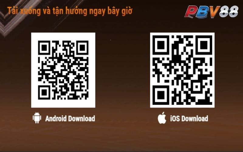 Có thể sử dụng mã QR để tải ứng dụng PBV88